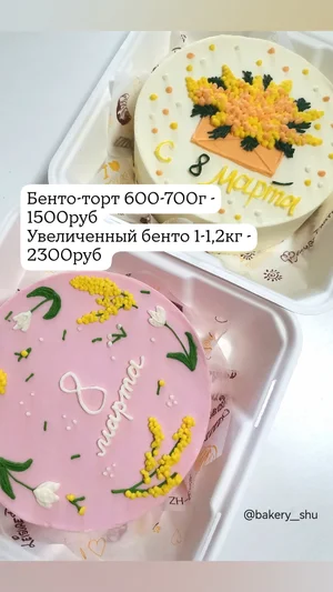 Бенто-торты 600-700г