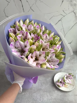 Зефирный букет с сиренью