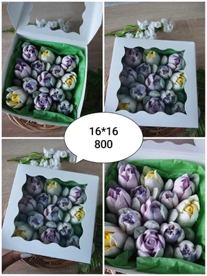 Букеты зефирных цветов